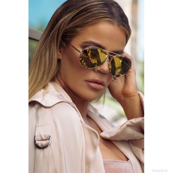 DIFF Eyewear x Khloé Koko 63mm Aviator Sunglasses - Picture 3 of 4